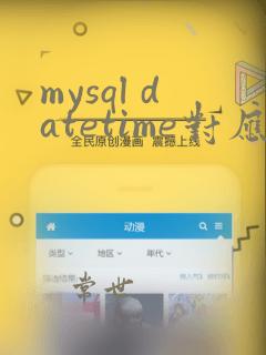 mysql datetime对应java