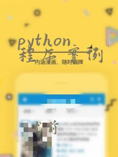 python 程序 实例