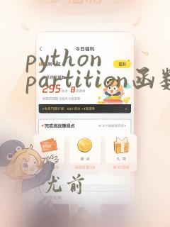 python partition函数用法