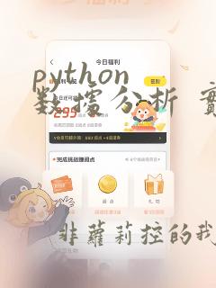 python 数据分析 实例