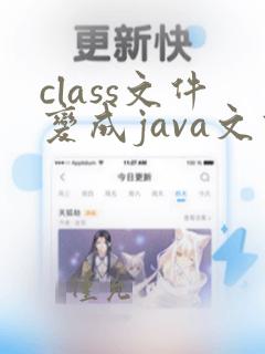 class文件变成java文件