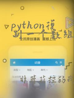 python复制一个数组