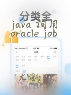 java 调用oracle job
