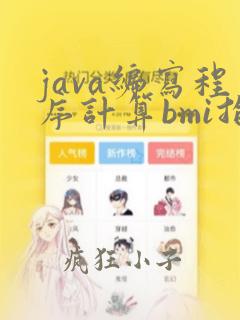 java编写程序计算bmi指数