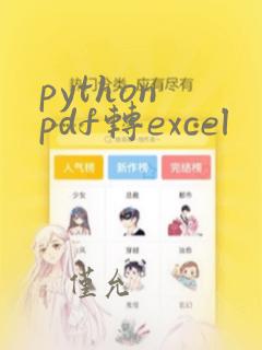 python pdf转excel