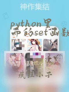 python里面的set函数