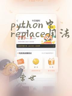 python中replace用法