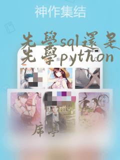 先学sql还是先学python