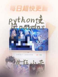 python使用pandas