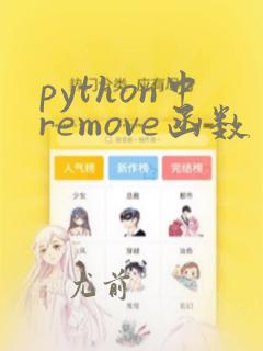 python中remove函数