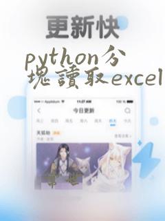 python分块读取excel