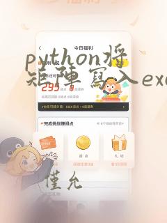 python将矩阵写入excel