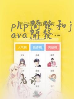 php开发和java开发