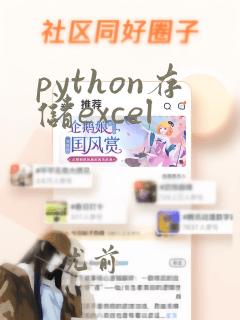 python存储excel