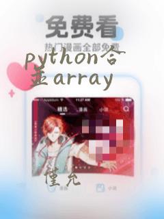 python合并array