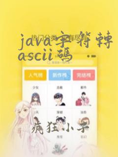 java字符转ascii码