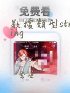 数据类型string