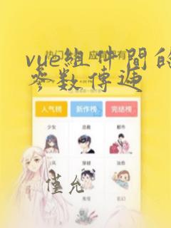 vue组件间的参数传递