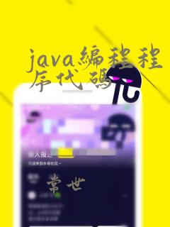 java编程程序代码