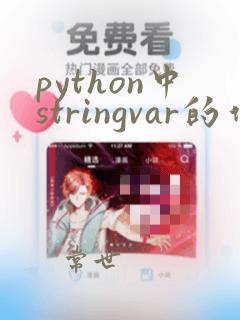 python中stringvar的作用
