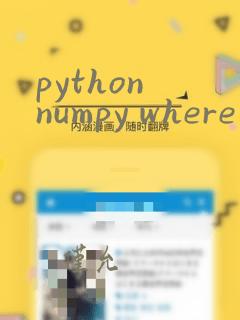 python numpy where