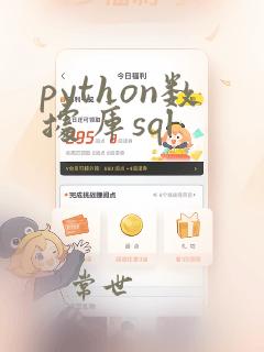 python数据库sql