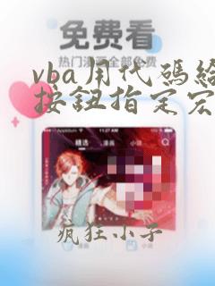 vba用代码给按钮指定宏