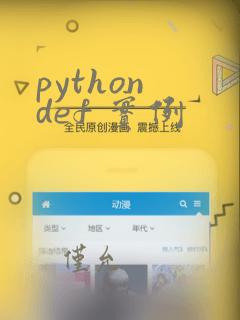 python def 实例
