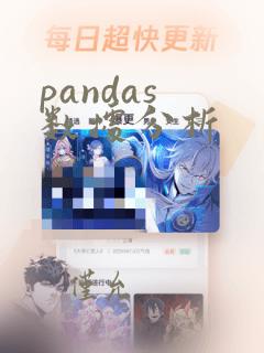 pandas 数据分析