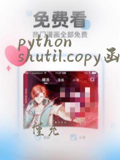 python shutil.copy函数