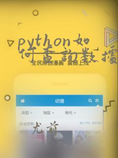 python如何查询数据类型