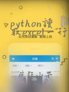python读取excel一行
