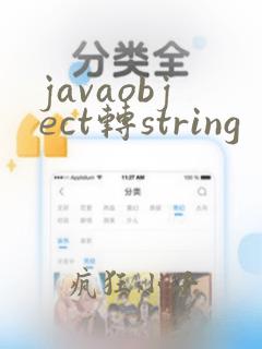 javaobject转string