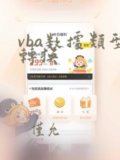 vba数据类型转换