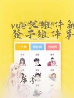 vue父组件触发子组件事件