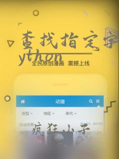 查找指定字符python