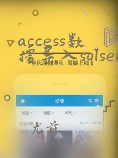 access数据导入sqlserver