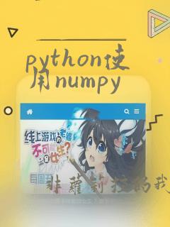python使用numpy