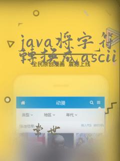 java将字符转换成ascii
