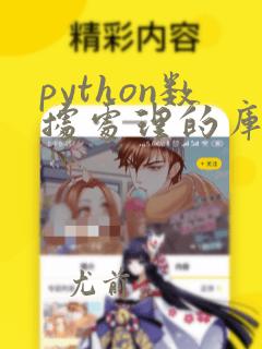 python数据处理的库