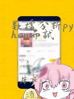 数据分析python面试