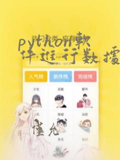 python软件进行数据分析