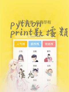 python print数据类型