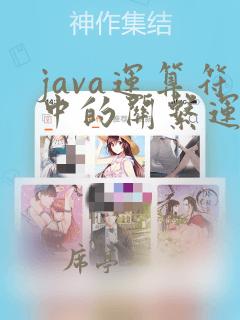java运算符中的关系运算符