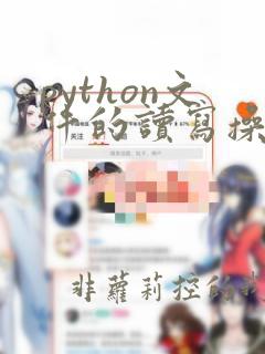 python文件的读写操作