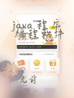 java 程序 编程软件