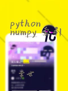 python numpy 索引