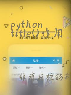 python title()作用