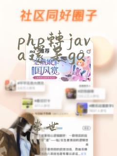 php转java还是go