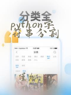 python字符串分割